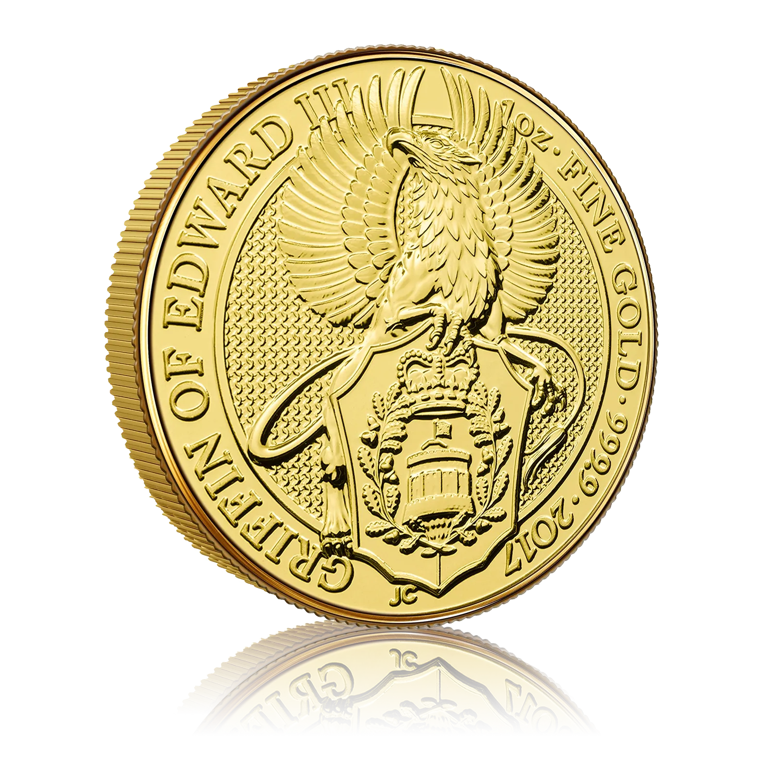 1oz Gold Royal Mint Queen's Beast Griffin Of Edward (2017) 4